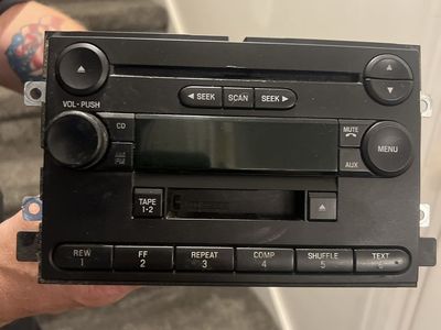 OEM Ford single Disc CD & Cassette Radio Stereo Head Unit 5L3T-18C868-AD