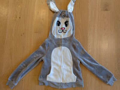 Easter Bunny Hoodie Sweatshirt Costume Kid Size 8