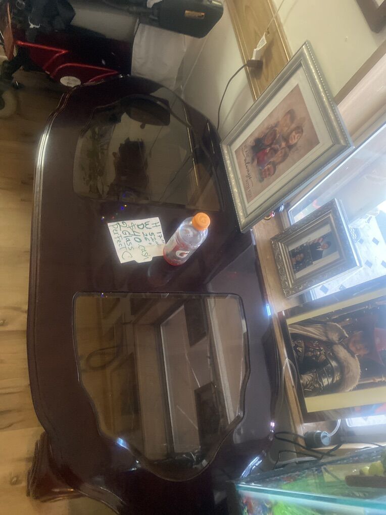 Center  Table  Glass  /  Wood   Ogden