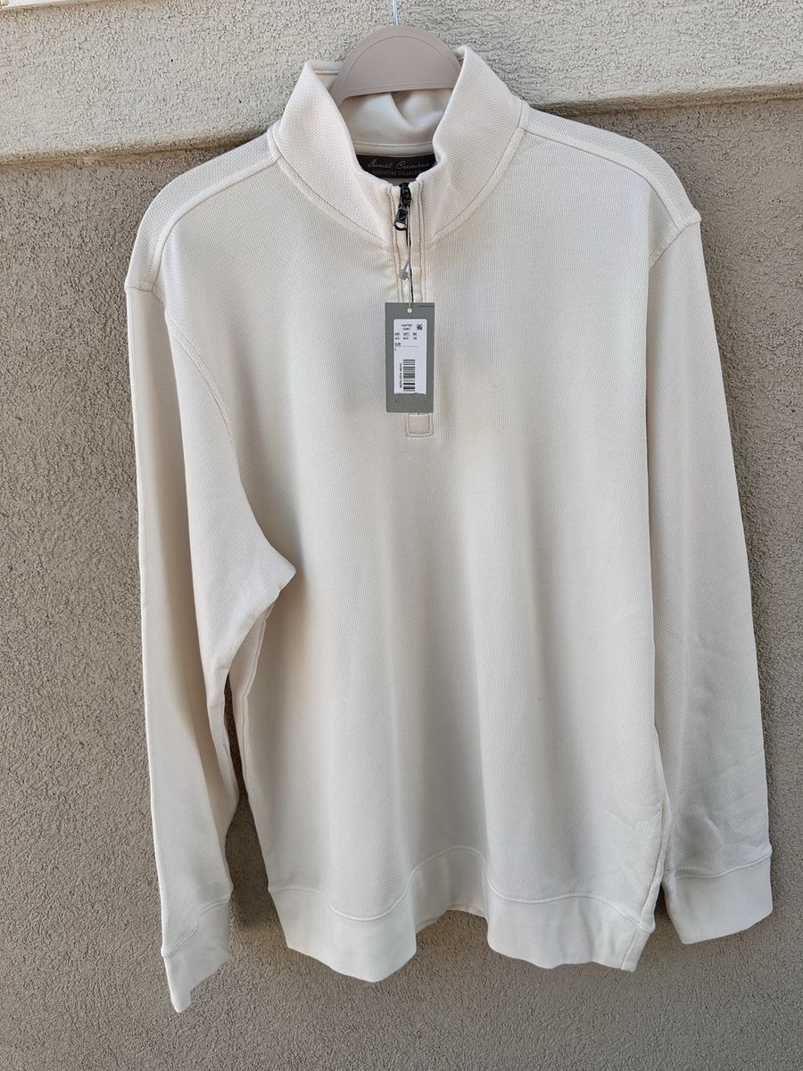 New Daniel Cremieux Signature Quarter-Zip Pullover Sweater