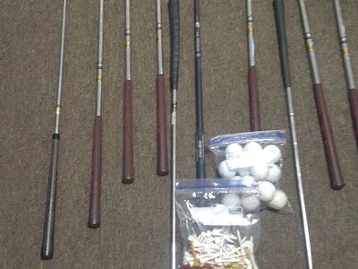 MENS LH PINSEEKER GOLF CLUBS// FIRST 125.00 TAKES