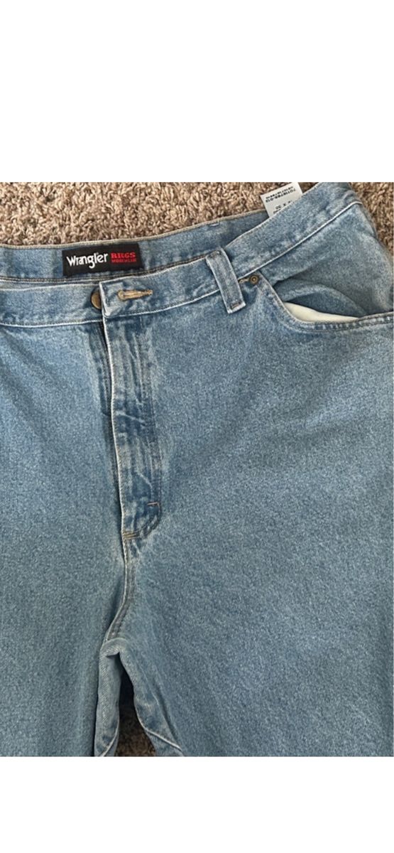 Wrangler RIGGS Workwear Men's Relaxed Fit FR M4 Carpenter Jeans - Size 42x32, Blue Denim, NWT