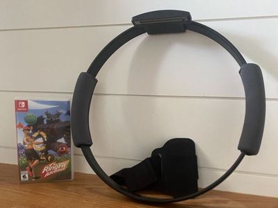 Nintendo Ring Fit Adventure Game w/ Ring-Con & Leg Strap (Tested, Great Condition)