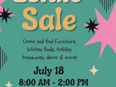 Estate Sale: Furniture, Kitchen, Holiday Decor & More! July 18, 8 AM - 2 PM, South Weber