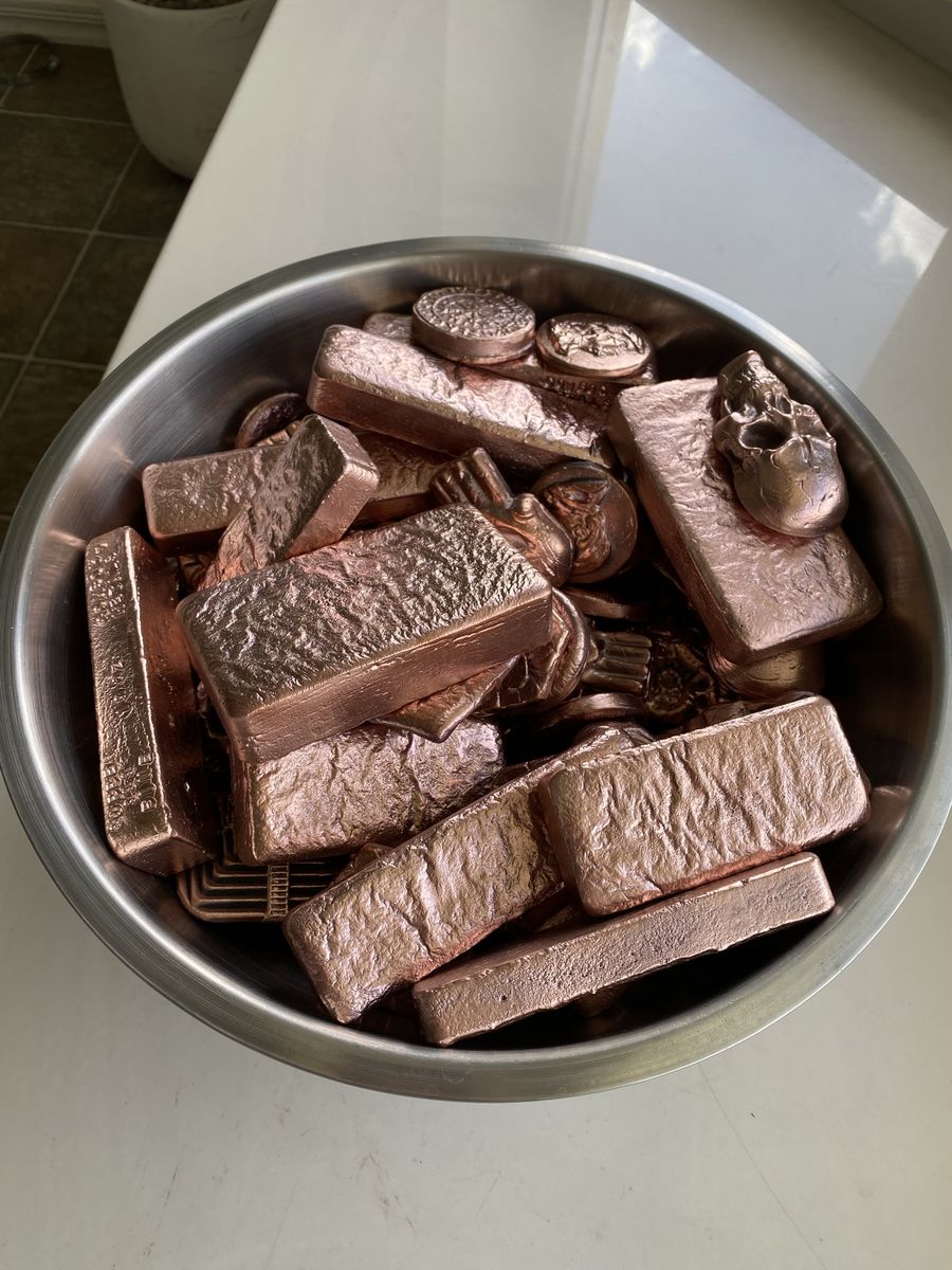 42 Lbs! Copper .999 Fine Hand PoUred