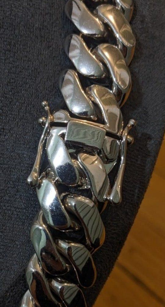 Heavy Chain 30MM Wide Cuban Curb 316L mens Stainle