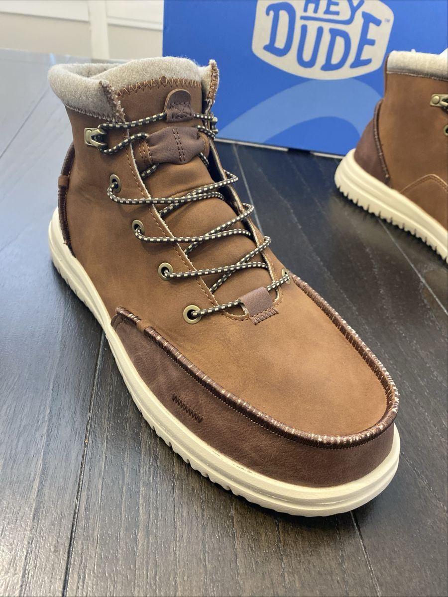 HEYDUDE Bradley Classic Tumbled boots in Cognac 
