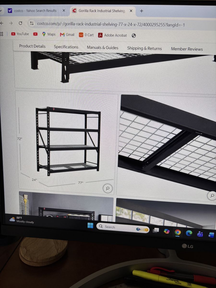 COSTCO -  Industrial Storage Shelving