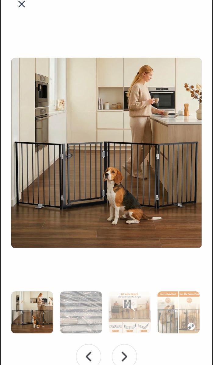 Large freestanding dog gate