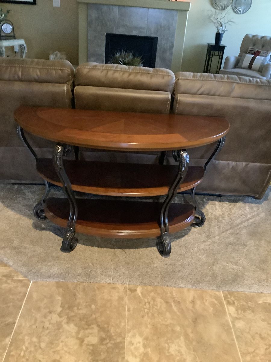 Beautiful All Wood Sofa Table