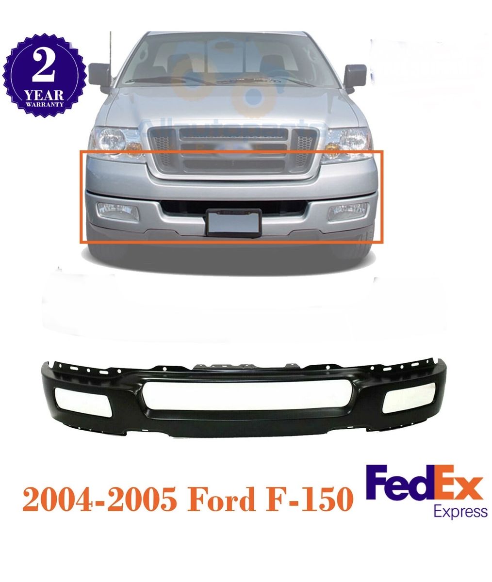 2004-2005 Ford F-150 Front Bumper Primed Steel - New Replacement,