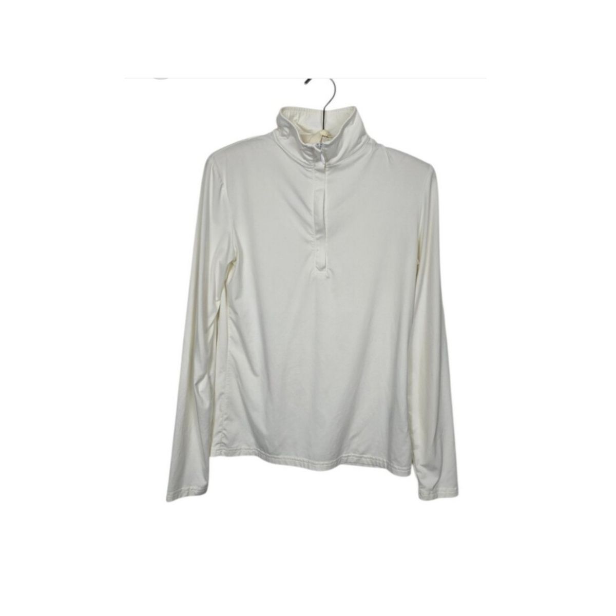Straight Down Golf Soft Half Zip Long Sleeve Pullover Ecru Cream Women's Small