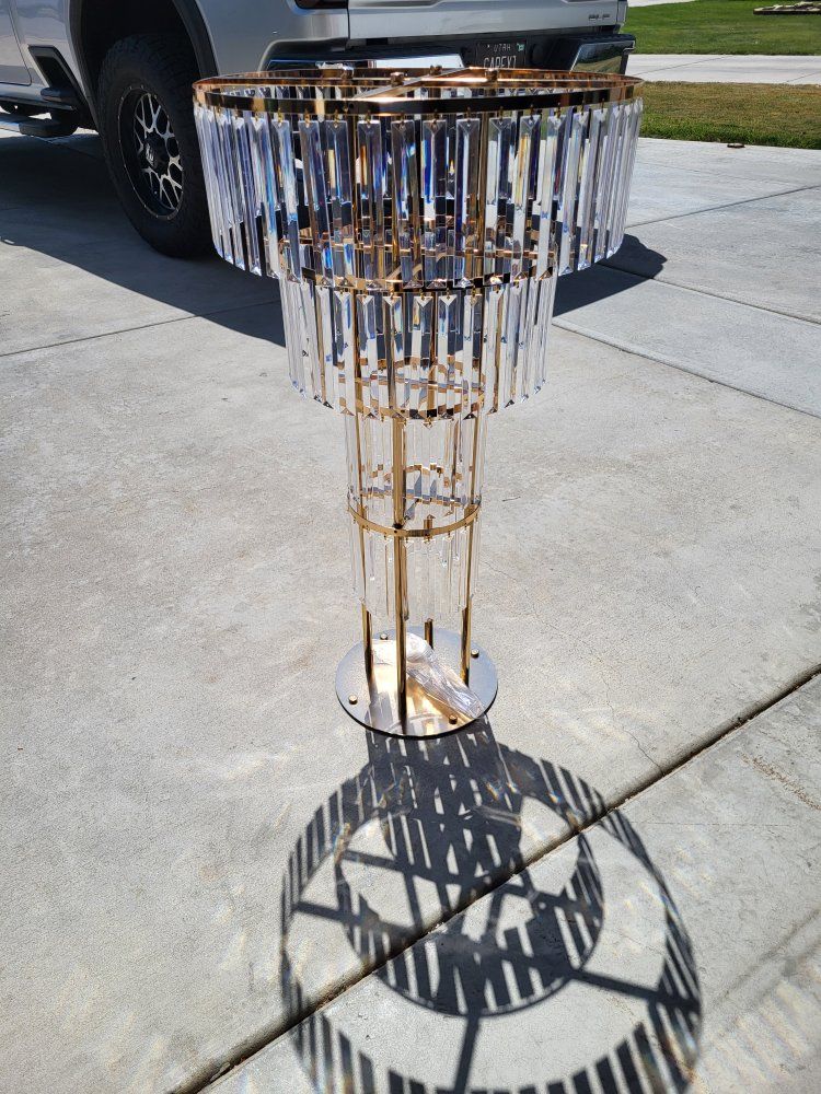 4 Tier Crystal Wedding Flower Stand/Centerpiece* Qty-2