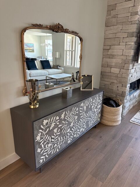 Arhaus – Entryway table + Arhaus – Entryway mirror: Retail $3,600 | Sale $2,500