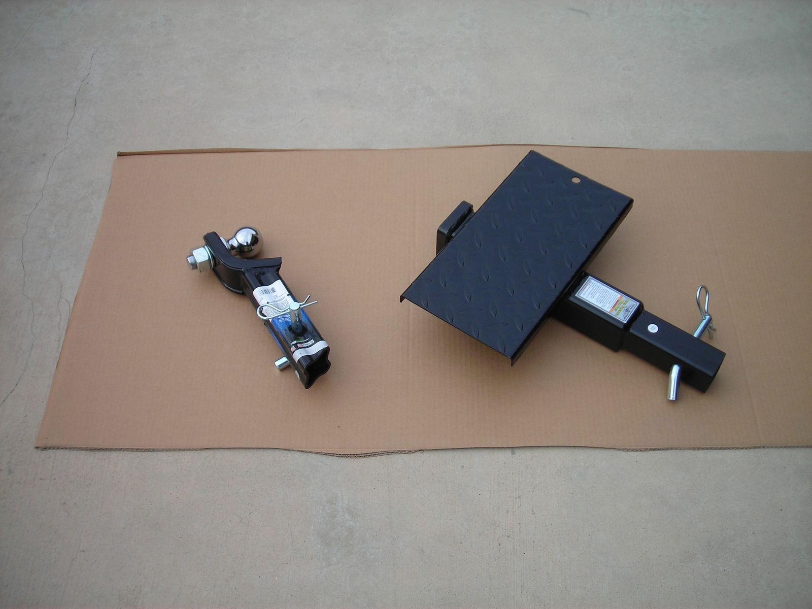 hitch extender with step, standard ball hitch