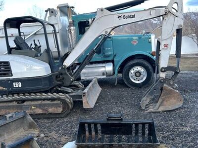 Mini Excavator E 50 2016 And A Dump Truck for Sale