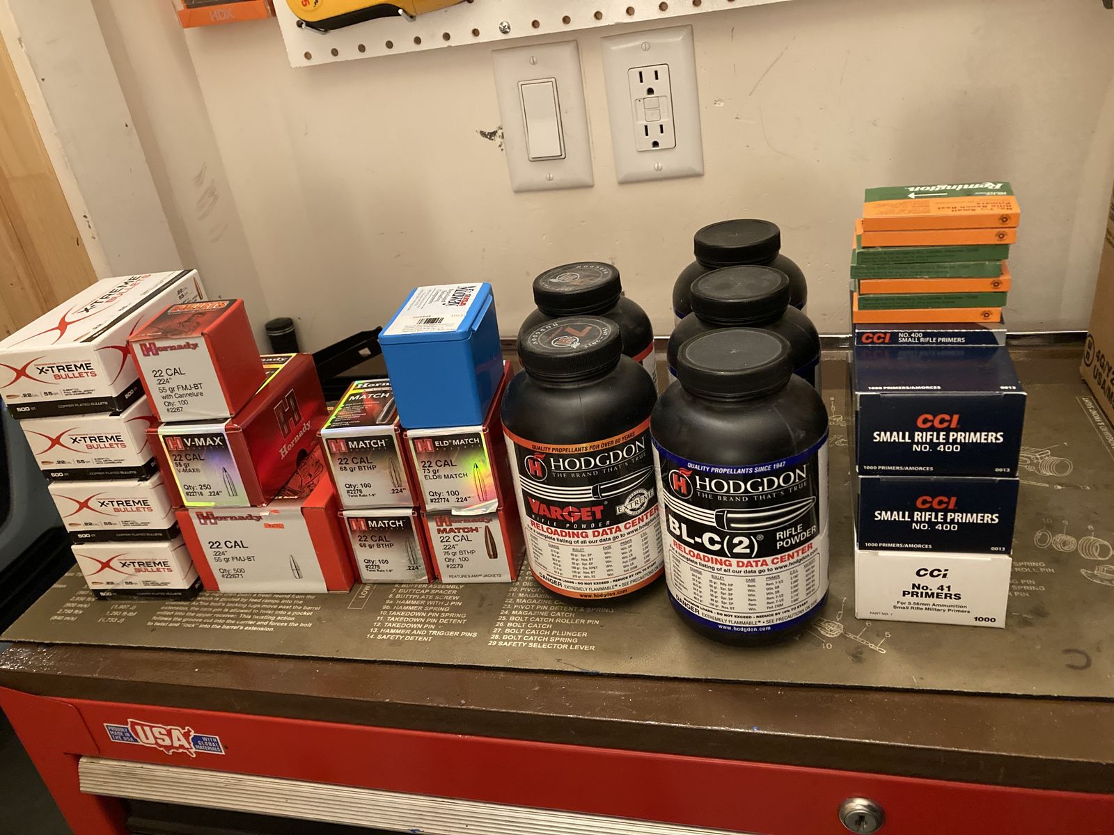 223/556 Reloading Components - Bullets, Brass, Primers, Powder