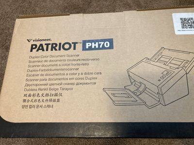 Photo and document scanner. Visioneer Patriot PH70 Duplex Color Photo and Document Scanner - Fast & Efficient