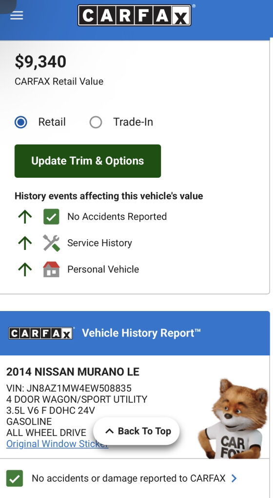 2014 NISSAN MURANO Platinum