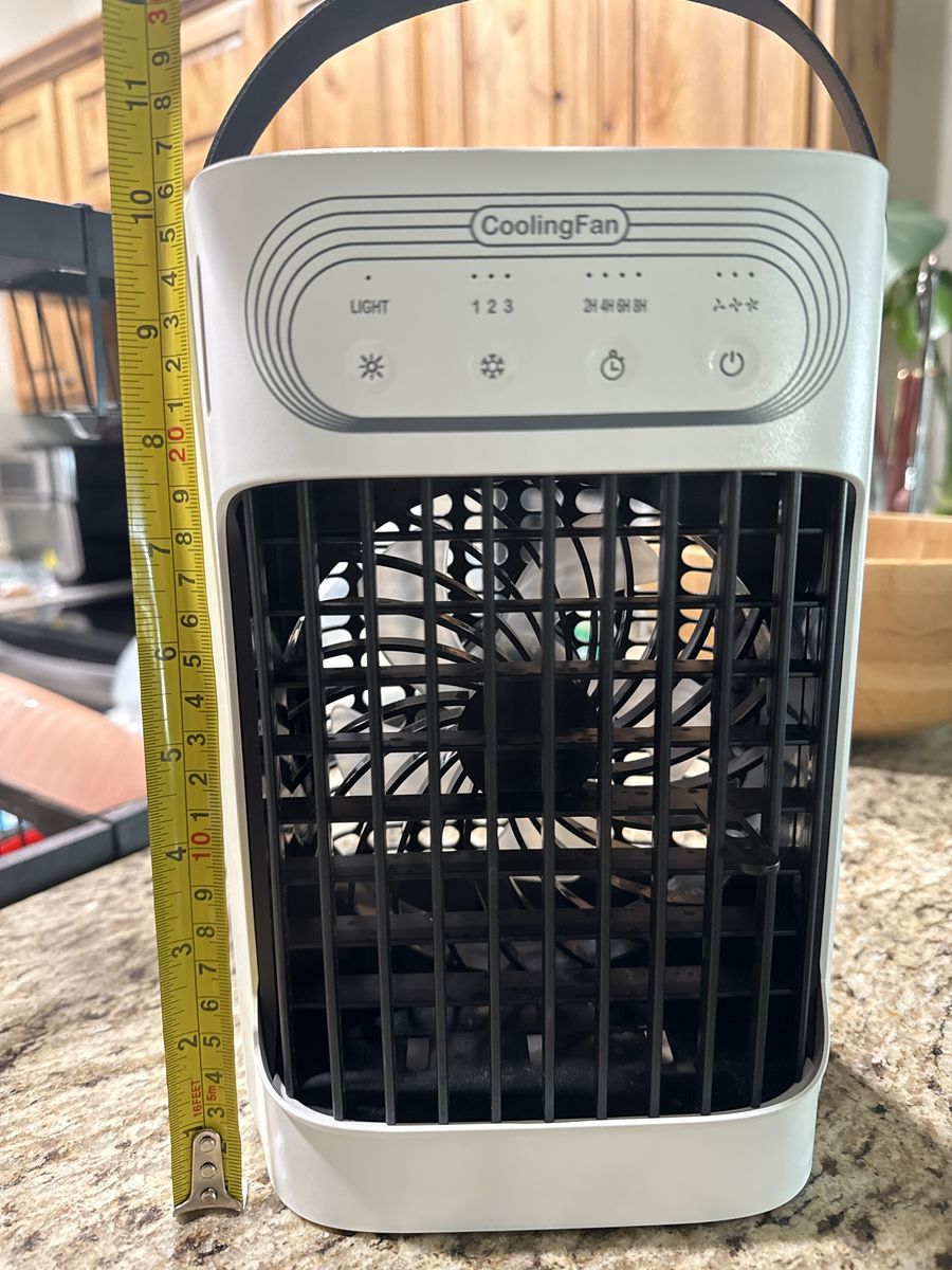 CoolingFan Portable Personal Evaporative Cooler with Light & Timer Function