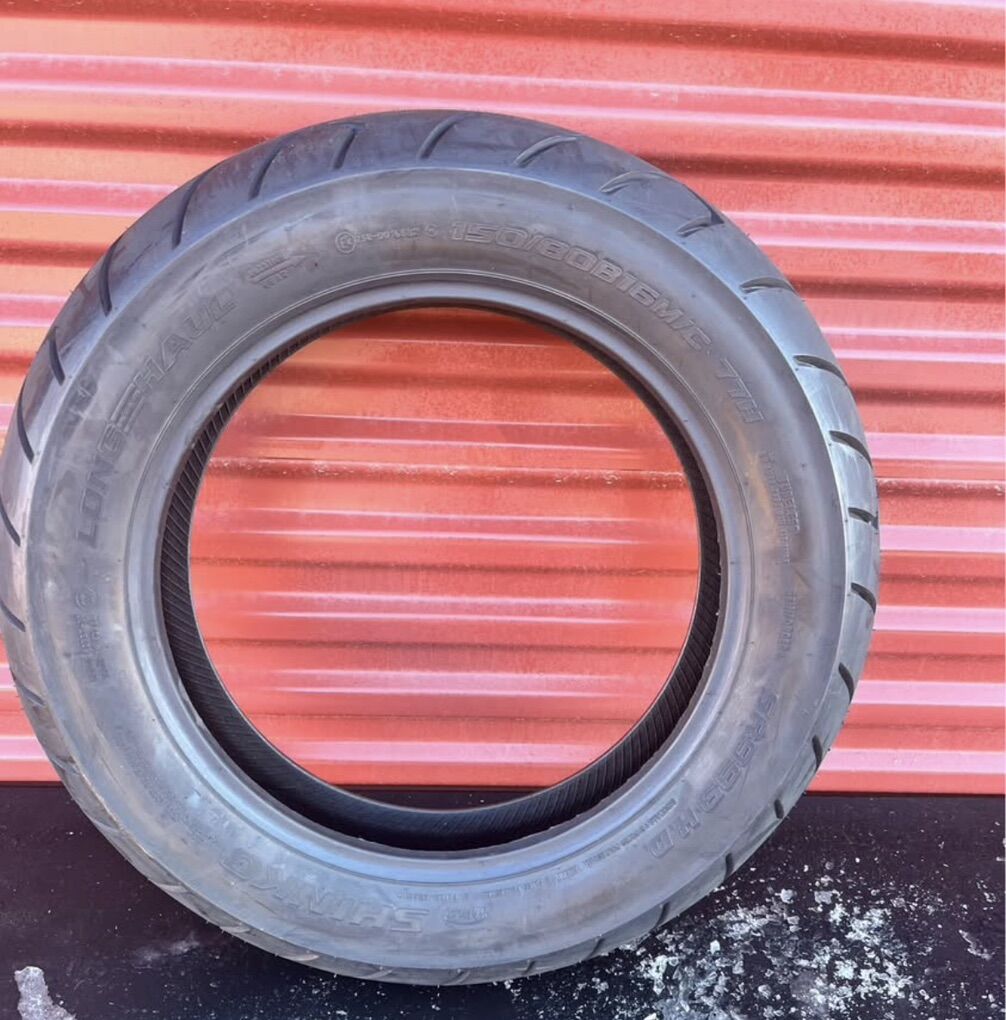 Front And Rear Shinko Motorcycle Tires Brand New