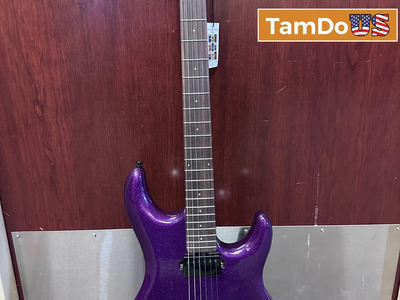 Sterling LK100 Luke Electric Guitar, Rosewood Fingerboard, Purple Sparkle