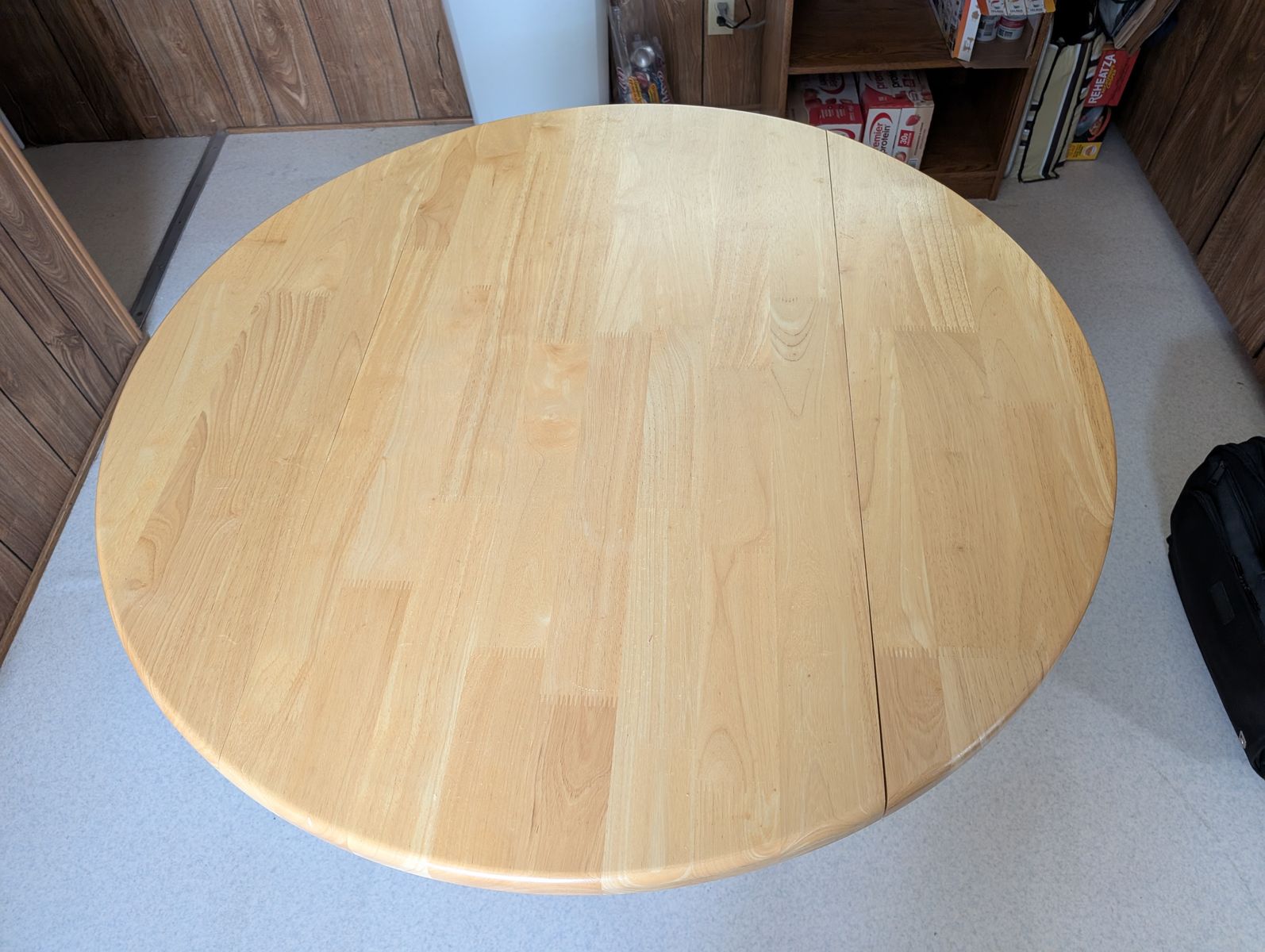 Wood kitchen dining table with 4 wood chairs