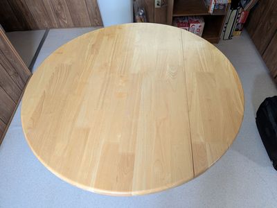 Wood kitchen dining table with 4 wood chairs