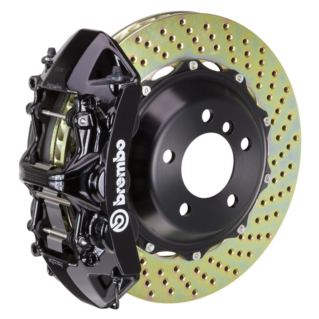 Brembo 6 Piston Front BBK Black Caliper, Drilled Rotors 1M1.8047A1 Subaru BRZ Scion FRS FR-S Toyota 86