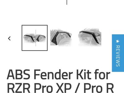 DRT Motorsports ABS Fender Kit for Polaris RZR Pro XP/Pro R/Turbo R (2020-2024)