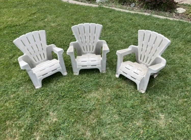 3 Kids Adirondack Chairs