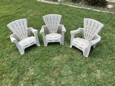3 Kids Adirondack Chairs