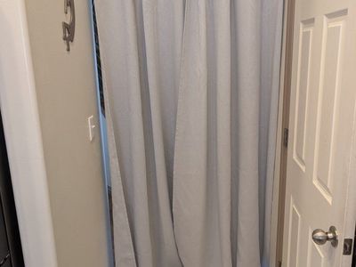 black out curtains on rod