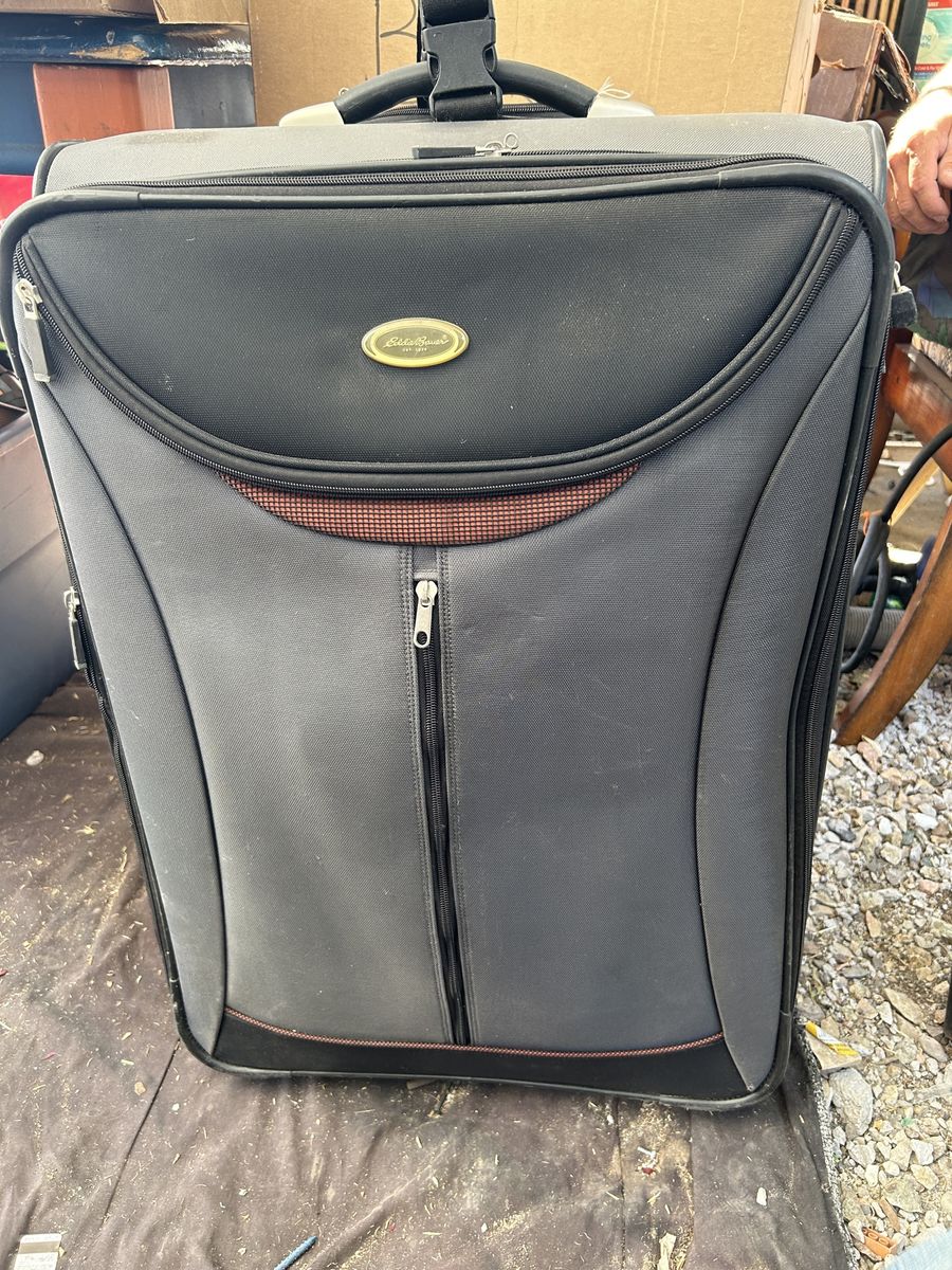 Eddie Bauer Rolling Suitcase Luggage Gray Rolling Travel Bag