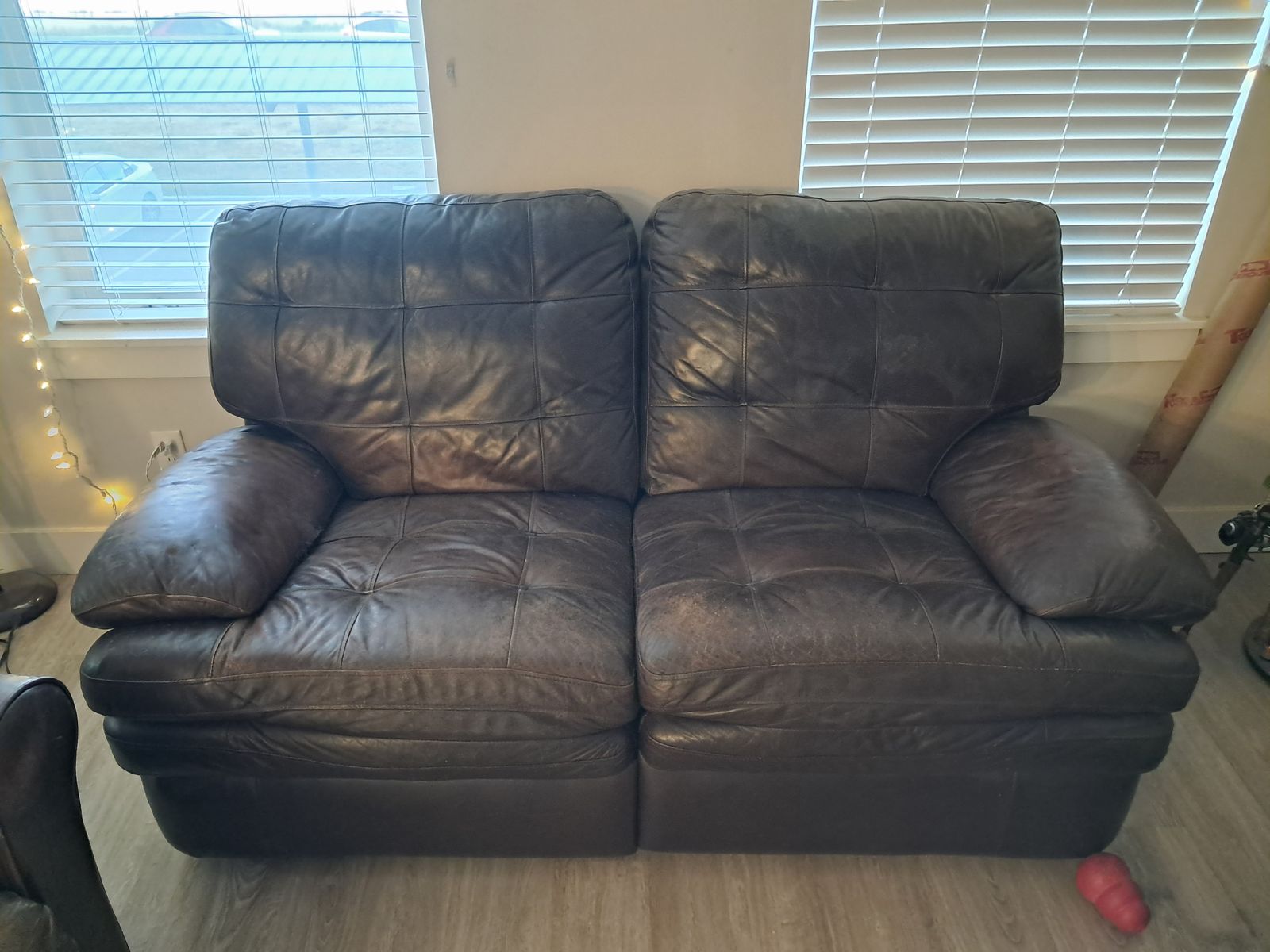 Leather-ish Love Seat FREE