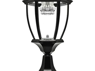 Solar Powered Outdoor Metal Post Light