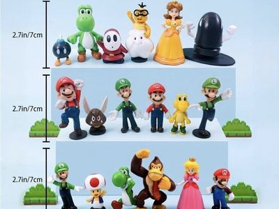 New 23pc Super Mario Bros Action Figure Lot Mini Figures Cake Toppers