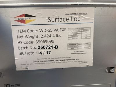 “Surface Loc” Dust Mitigation Chemical.