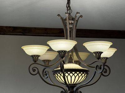 French Country style dining or entry chandelier