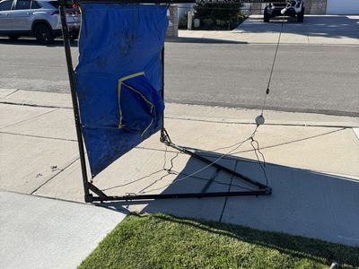 Solo Hitter Baseball Training Net and Ball-Strike Return System