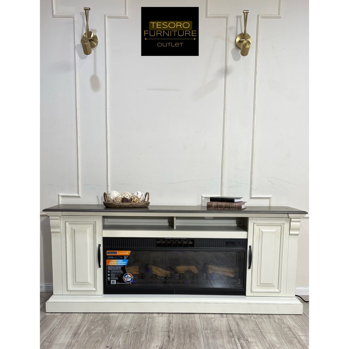 TRESANTI FIREPLACE MEDIA CONSOLE