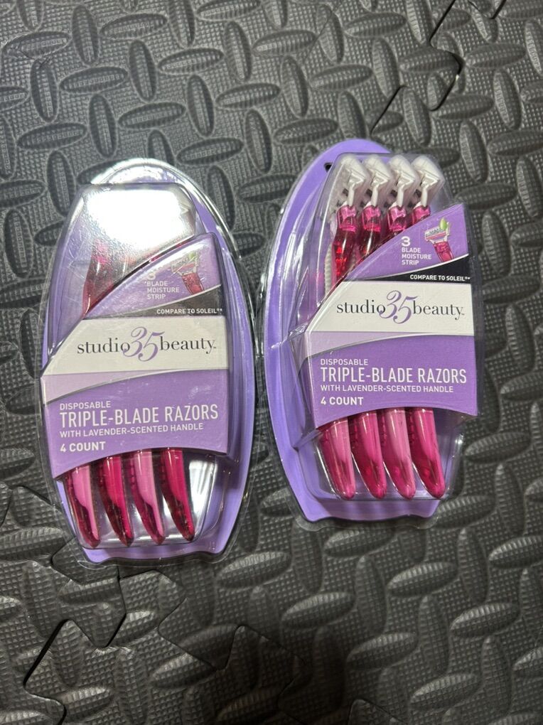 New 12 Studio 35 Beauty 3 Blade Razors
