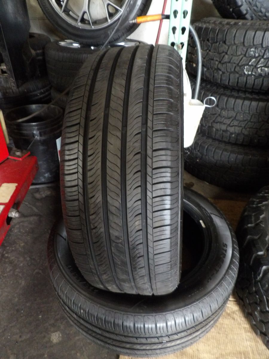 225/55R17 BLACKHAWK STREET H H-11 PAIR OF TWO USED TIRES