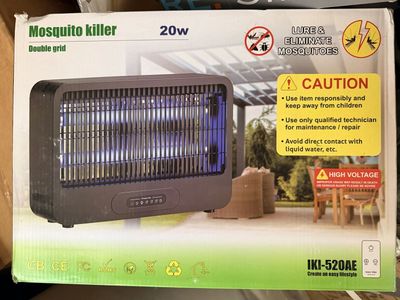 IKI-520AE 20W Electric Mosquito Insect Killer Zapper with Double Grid