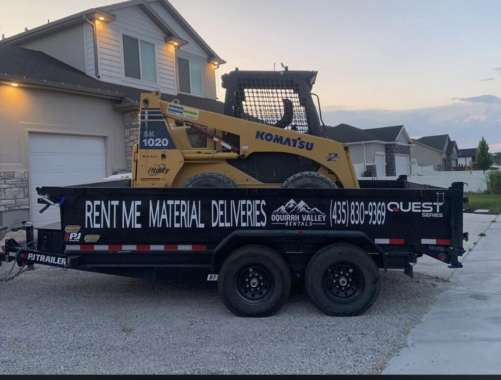 Dump Trailer And Skid Steer Rental