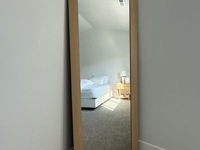 Light Brown Full Length Floor Mirror
