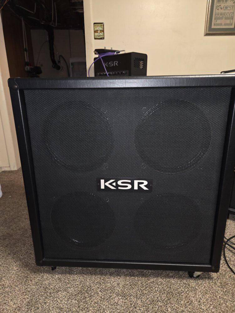 KSR Guitar Amplifier Cabinet 4x12 Speaker Cab for Electric Guitar