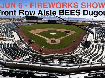 (4) Row1 Bees Dugout Sat 7/3 Fireworks Aisle