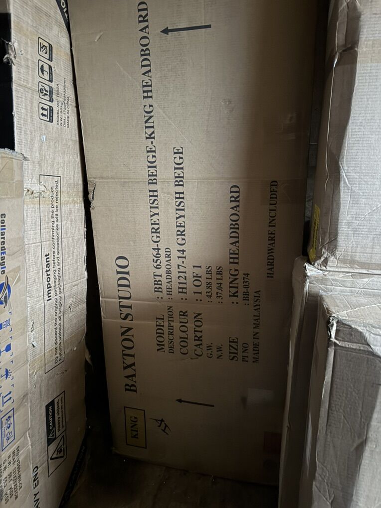 Baxton Studios Cora King Tufted Headboard