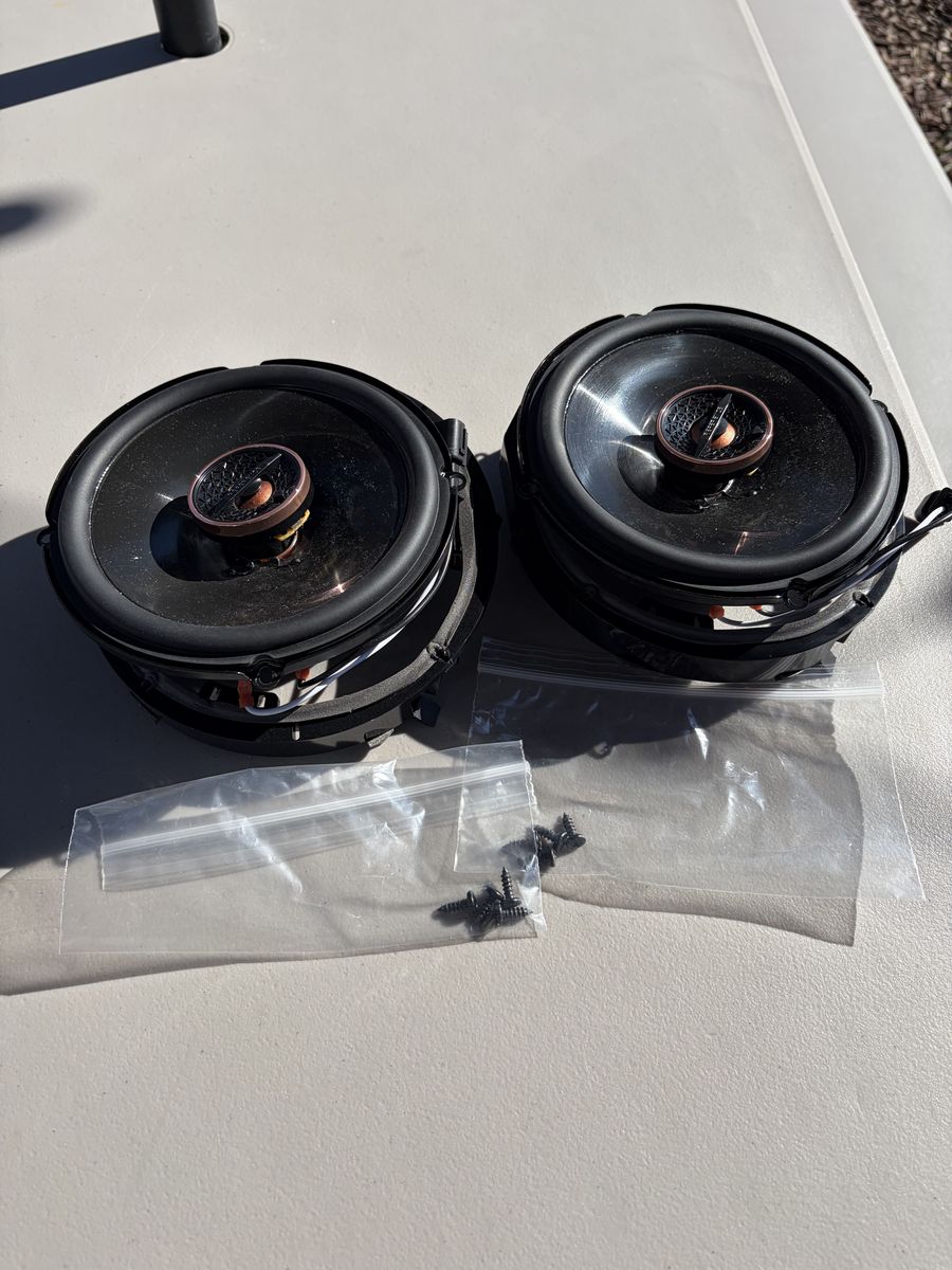 Infinity Reference REF607F speakers w/ mounts and cables for 11th Gen Honda Accord, 6th Gen CR-V etc.